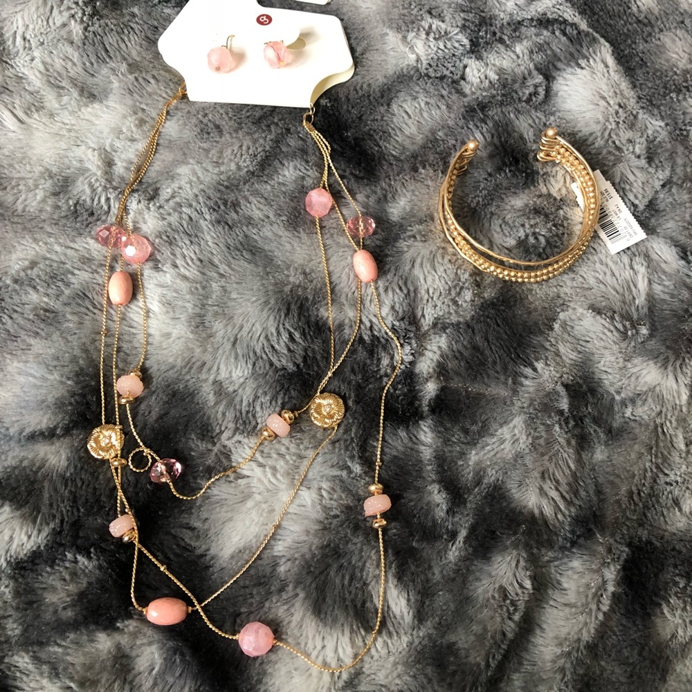 Necklace, Bracelet & Earrings